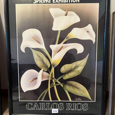 151:Carlos Rios Framed Poster
