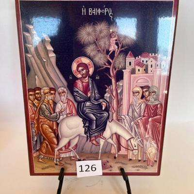 126:Wooden Entry to Jerusalem Palm Sunda
