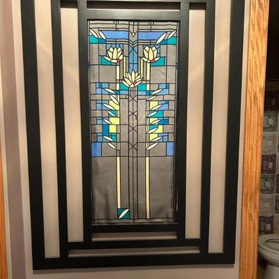 3:Framed Water Lilies FLW Foundation Silk Scarf
