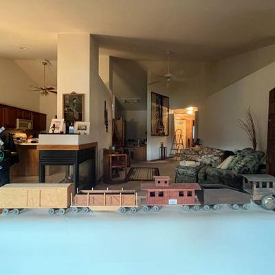 168:Hand Designed and Hand Crafted Wooden Train Set
