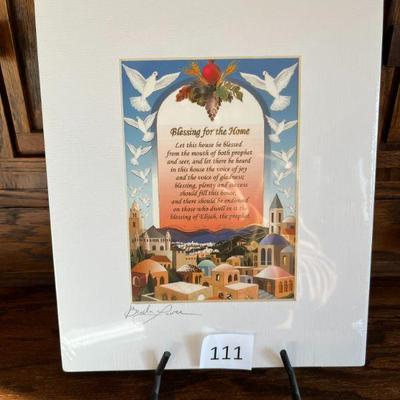 111:Bracha Lavee-Brym Signed Print with 
