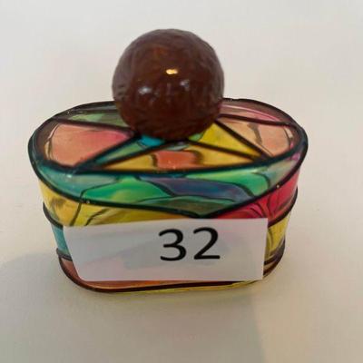 32:Glass perfume bottle
