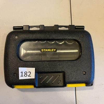 182:Stanley 1/4 inch ratchet Set
