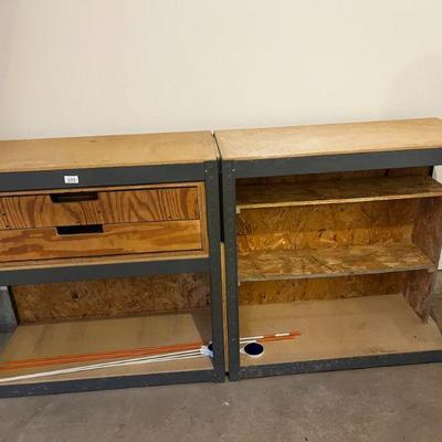 193:Work Bench w/ Drawers, Shelf
