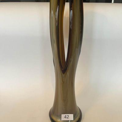 42:Tall Decorative Glass Art
