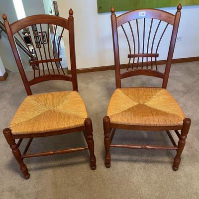 148:Pair of Wooden Chairs
