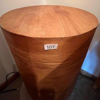107:Oak Laminate Wood Barrel
