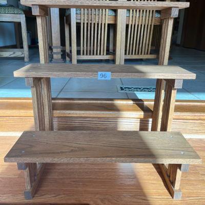 96:Prarie Style Handcrafted Wooden Stan
