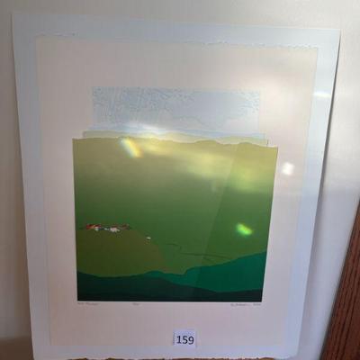 159:Betty Kubiak Time Tellurian Silk Screen Paint 2/25
