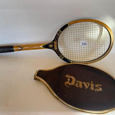 145:Vintage (circa mid 60's) TAD Davis Tennis Racquet
