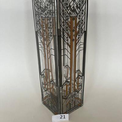 21:Frank Lloyd Wright Tree of Life Vase
