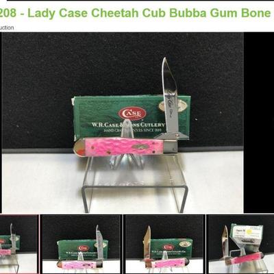 Lot # : 208 - Lady Case Cheetah Cub Bubba Gum Bone Handles

2006 W.R. Case & Sons Cutlery Co. Shepherd Hills Exclusive - Lady Case...