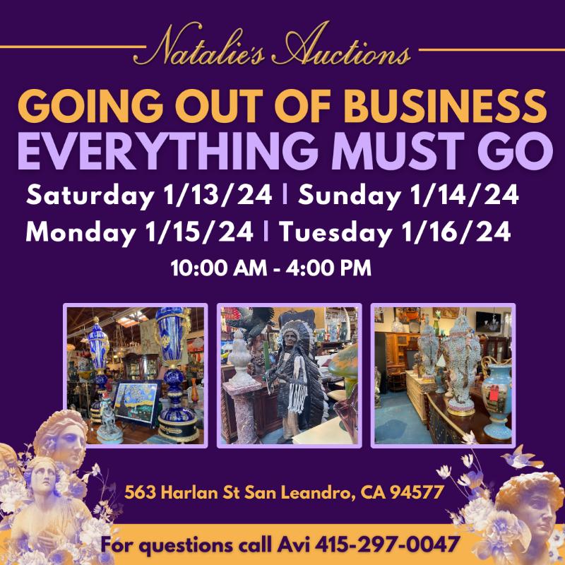 Natalie's Auction is Going Out of Business