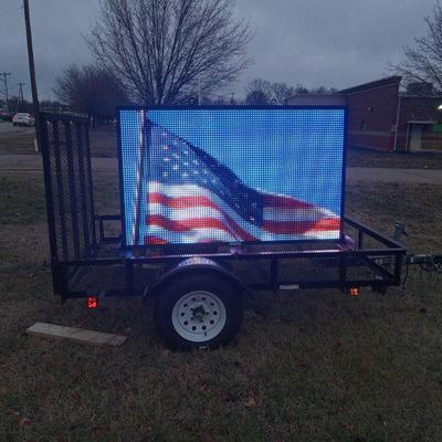 sign starting bid is $10,000. (Was $20,000 new in  2021) computer controlled and trailer goes with it. 