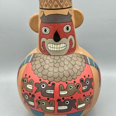 1970s Ecuadorian Cuenca Quechua Pottery Vase
