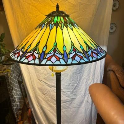 Tiffany Style Desk Lamp Stained Glass

