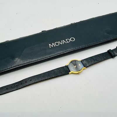 Movado 18K Gold Timepiece In Original Case
