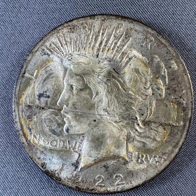 1922 Peace Silver Dollar
