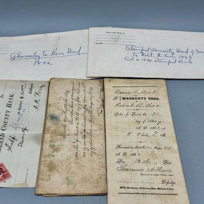 Mid 19th Century Documents
