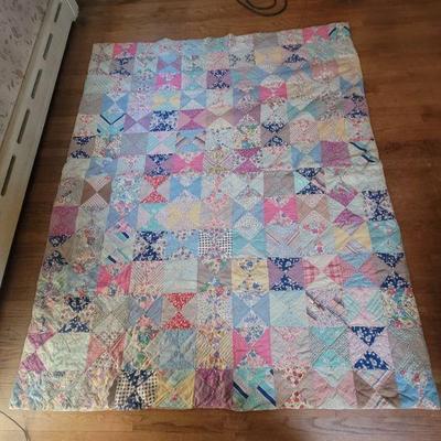 Old patchwork quilt