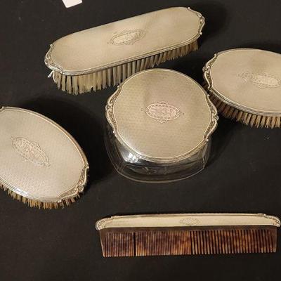 Blackinton sterling dresser set pieces. Circa 1930s