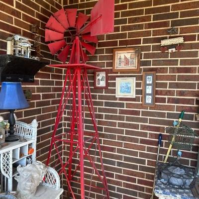 Large metal windmill