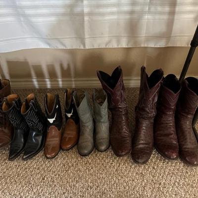 cowboy boots  Justin El Rey etc 