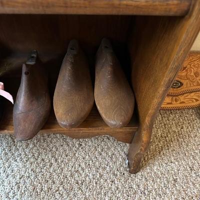 antique wooden shoe forms 