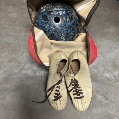 Womenâ€™s bowling ball and shoes