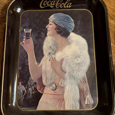 Vintage Coca Cola metal serving tray