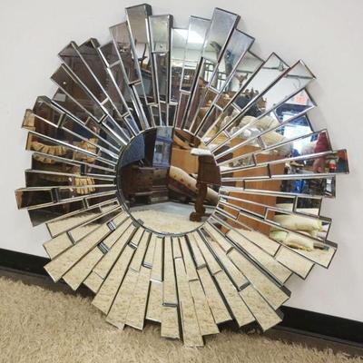 1164	FURNITURE LAND SOUNT MODERN BURST MIRROR, APPROXIMATELY 47 1/2 IN
