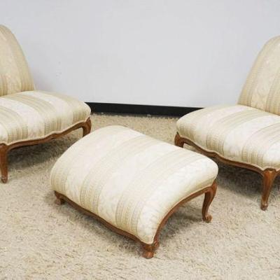 1139	UPHOLSTERED ACCENT BEDROOM/LIVING ROOM LOUNGE CHAIRS WITH OTTOMAN
