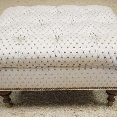 1098	UPHOLSTERED TUFTED TOP FOOT REST, APPROXIMATELY 27 IN X 22 IN X 17 IN
