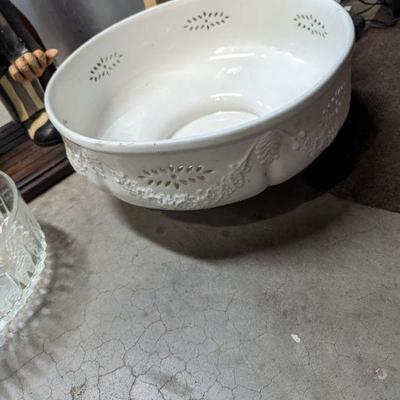 Italy: Above & Beyond porcelain bowl 14" diam