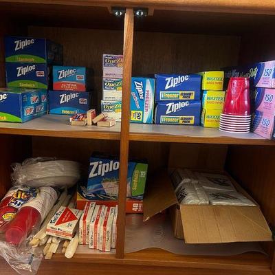 MME172- Assorted Ziploc Bags, Foil Rolls & More