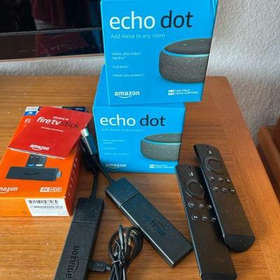 MME187- Amazon Fire Stick & Alexa Dot Smart Speakers 