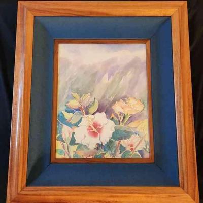 MME168 - Framed Floral Wall Hanging