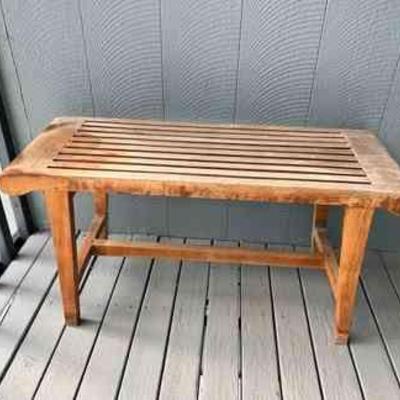 MME016- Wooden Slated Patio Bench