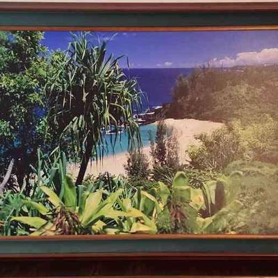 MME158 - Framed Beach Scene Large Format