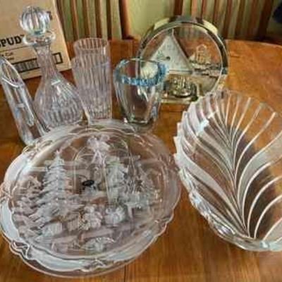 MME013- Assorted Crystalware & Crystal Like Glassware 