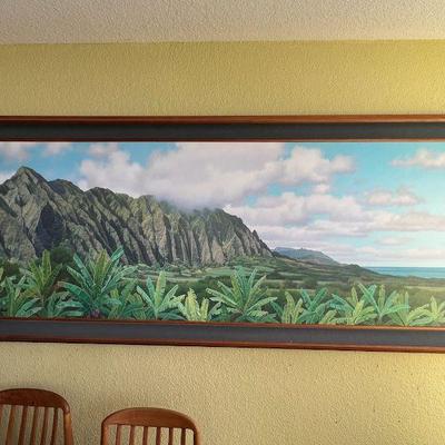 MME002- Large Gary Reed Hawaii Landscape Painting