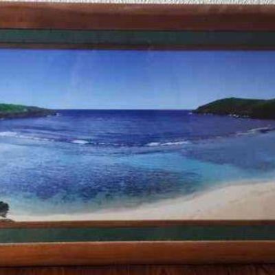 MME160 - Framed Wide Format Hanauma Bay Photo Art.