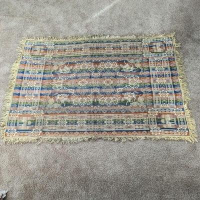 Vintage Tapestry with Fringe