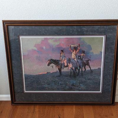 Framed and Signed Lithograph 