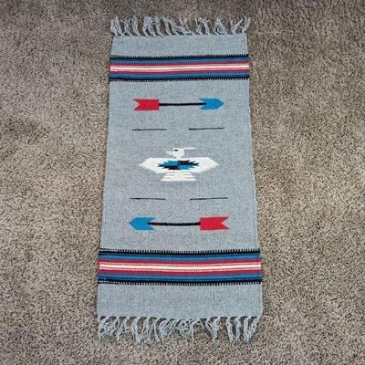 Vintage Native American Hand Woven Wool Runner