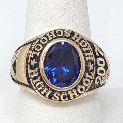 #726 â€¢ 14k Gold Ring with Sapphire, 10g
