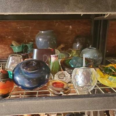 #2830 â€¢ Glass Vases, Bowls, Decor & Trays
