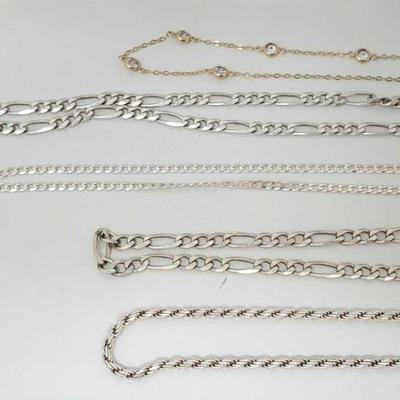 #900 â€¢ Sterling Silver Necklaces, Rings & Bracelets, 288g

