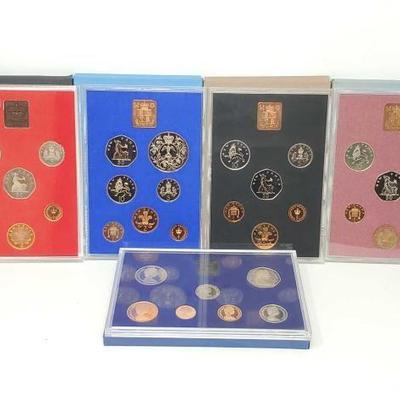 #1744 â€¢ 5 Coinage of Great Britain & Northern Ireland Collections
