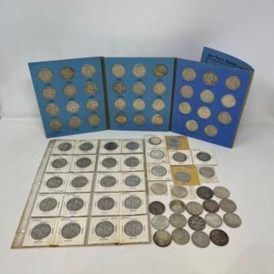 #1420 â€¢ (81) 90% Silver Half Dollar Coins
